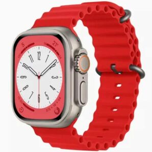 Apple Watch オーシャンバンド レッド