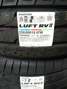 【21年製/送料・税込/新品タイヤ】ブリヂストン LUFT RV2 235/50R18 97W★2本set