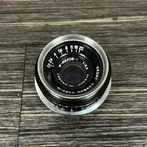 NIPPON KOGAKU 日本光学 Nikon ニコン カメラレンズ フィルムカメラ 1:2.5 f=3.5cm ケース付き　041810w/T14（60）_画像2