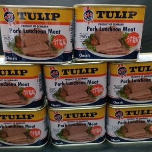 【チューリップ】★ポークランチョンミート★250ｇ×8缶★ TULIP Porkの画像1