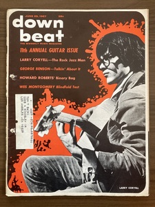 洋雑誌　down beat ダウンビート　June 29, 1967　ギター特集号　ラリー・コリエル　ジョージ・ベンソン　ウェス・モンゴメリー　ほか