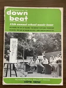 洋雑誌　down beat ダウンビート　September 21, 1967　15th annual school music issue、フィル・ウッズ　ゲイリー・マクファーランド 等