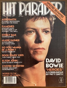 洋雑誌　HIT PARADER　April 1978　デヴィッド・ボウイ　エアロスミス　ラモーンズ　パティ・スミス　スティーリー・ダン　ほか