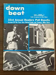 洋雑誌　down beat ダウンビート　December 26, 1968　33rd Annual Readers Poll Results、JAZZ EXPO '68　ほか