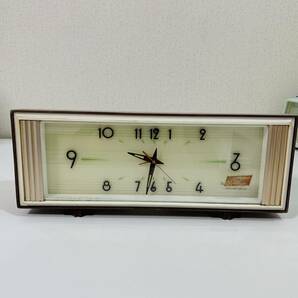 置時計 アンティーク レトロ まとめ売り 5個 東京時計 Tokyo Clock No.1455 No.1308 特許番号377368 No.651 Rhythm 動作未確認 ジャンクの画像2