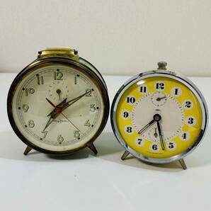 置時計 アンティーク レトロ まとめ売り 5個 東京時計 Tokyo Clock No.1455 No.1308 特許番号377368 No.651 Rhythm 動作未確認 ジャンクの画像8