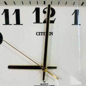 CITIZEN シチズン 掛け時計 壁掛け時計 QUARTZ WESTMINSTER CHIME No.4FH601 リズム時計 昭和レトロ 電池式 カレンダー パタパタの画像2