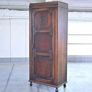  England antique wardrobe Vintage oak material storage Western-style clothes .. storage cabinet Classic Britain 
