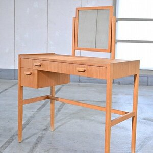  Sweden made dresser cheeks material Vintage desk table dresser Northern Europe desk Mid-century mirror 