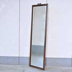 アンティーク調 ミラー 鏡 壁掛け 姿見 リビング 玄関 ビンテージ風 カントリー 立て掛け_イギリスビンテージ オランダの画像2