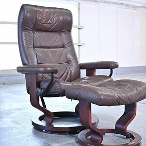 エコーネス ストレスレスチェア オットマン付き リクライニング 本革 ソファ 1p リビング パーソナル 書斎 EKORNES