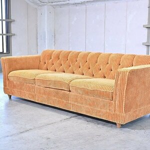 ACME Furniture 30万「LAKEWOOD SOFA/レイクウッド」3人掛けソファ トリプル 3P コーデュロイ オーク材 アクメファニチャー