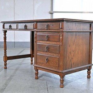  three .b rouge oak natural wood with a tier of drawers on one side desk desk drawer chest storage living book@ Country house oak nala Classic 