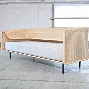  unused storage goods mountain river rattan 46 ten thousand [WRAP] triple sofa 3 seater . rattan arm japa needs modern lounge chair Northern Europe yamakawaya maca wa