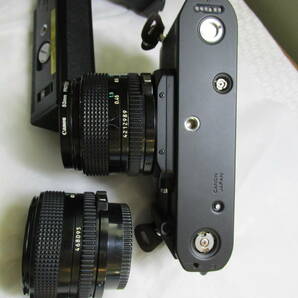 中古動作品 Canon キャノン New F-1＋ワインダー＋レンズNFD50㎜F1.4 ＋広角レンズNFD28㎜F2.8の画像9