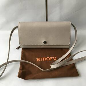 美品　 HIROFU（ヒロフ）　ウォレット　レザー　ショルダー　バッグ　