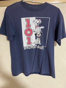 古着 90's USA製 101匹わんちゃん ディズニー ムービー Tシャツ 犬