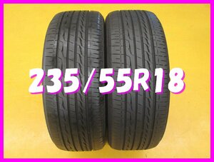 ◆送料無料 C1s◆　235/55R18　100V　ブリヂストン　ALENZA LX100　夏２本　2021年製　※ハリアー等