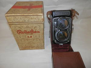 ROLLEIFLEX 2 lens camera case abrasion have * appearance beautiful goods operation not yet verification 