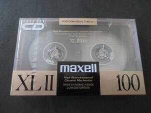 未使用品・maxell（日立マクセル）　ＸＬⅡ１００　ハイポジション・カセットテープ