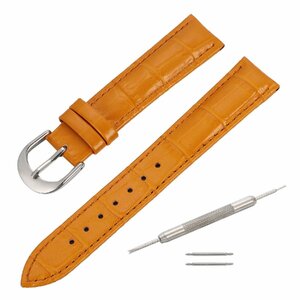  wristwatch belt black koen Boss orange 22mm exchange tool & spring stick attaching cow leather men's lady's 