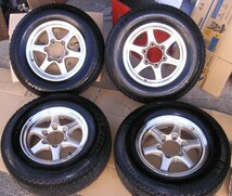 ハイエース　15×6.5J　+25 6H アルミホイール + 215/70R15 ミシュラン X-ice(Xi-2) スタッドレスタイヤ４本_画像1