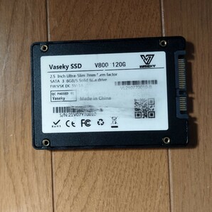 送料無料 Vaseky SATA SSD 2.5インチ 120GB 厚み7mm 動作確認済の画像2
