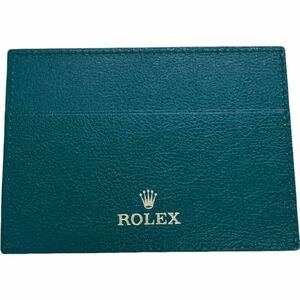 ロレックス ROLEX ギャランティケース パスケース カードケース グリーン 緑 美品