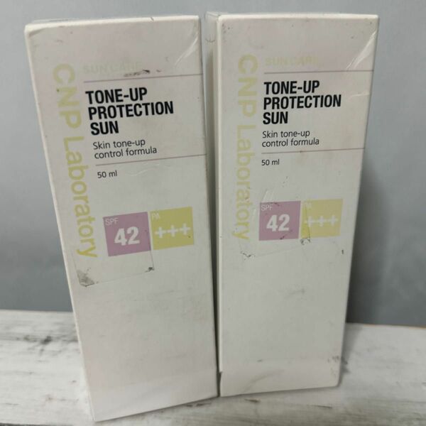 チャアンドパク 顔用日焼け止め トーンアップ プロテクションサン 50ml SPF42 PA+++ [並行輸入品] 2個