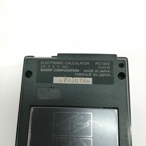 動作未確認 SHARP シャープ PC-1360 ポケットコンピュータ ジャンクの画像8