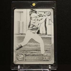 ★1 of 1 Black Printing Plate★2022 Topps Bowman NPB 23 三好 大倫 Hironori Miyoshi 大谷 翔平 Shohei Ohtani WBC ドジャース Dodgersの画像1