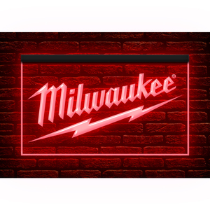 Y439 // Led ネオンライトサイン Milwaukee Tool ミルウォーキーツール 工具 電動工具■サイズ(約)：W400mm x H300mm 