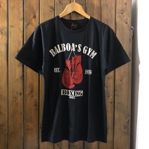 新品★ロッキー バルボア・ジム プリントTシャツ【L】★ボクシング/シルヴェスター スタローン/映画/ROCKY/BALBOA'S GYMの画像1