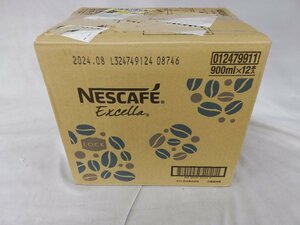 ★新品・送料無料・1円スタート★ ネスカフェ エクセラ ボトルコーヒー 無糖 900ml ×12本 賞味期限：2024年8月