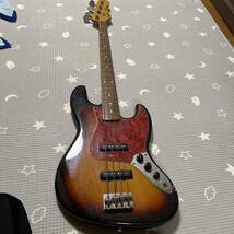 fender jazz bass made in japan contour body 通電、音出しは可能現状品_画像1