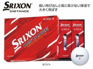 7.DUNLOP（ダンロップ）日本正規品 SRIXON DISTANCE (スリクソン ディスタンス) ゴルフボール1ダース(12個入) 新品 未使用品