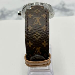 &【売り切り】そこそこ美品 LOUIS VUITTONルイヴィトン タンブールMM QA116 UD0061 モノグラム クォーツ腕時計 箱付属 バンドR15171の画像5