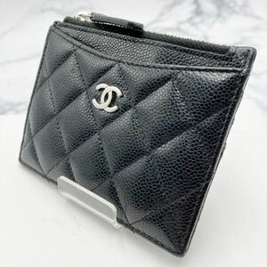 ◎【売り切り】美品！CHANEL シャネル マトラッセ キャビアスキン カードケース コインケース ブランド小物 