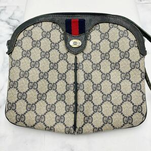 ●【売り切り】GUCCI グッチ オールドグッチ GGプラス シェリーライン ミニショルダーバッグ 904.02 047 レディース ヴィンテージの画像2