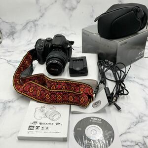 ♪【売り切り】そこそこ美品 PENTAXペンタックス K30 デジタル一眼レフカメラ 1:3.5-5.6 18-55mm 動作確認済み シャッター数2501