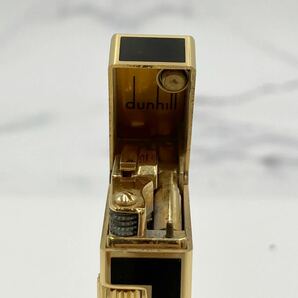 ♪【売り切り】dunhill ダンヒル ガスライター ゴールド×ブラック 喫煙グッズ 喫煙具 ブランドライター 箱付属 現状品の画像9