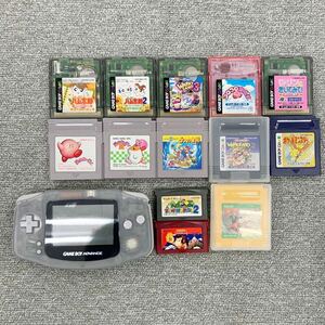 ◎【売り切り】美品！Nintendo ゲームボーイアドバンス GBA AGB-001+ソフトセット ドンキー カービィ ポケモン金 マリオ etc 動作確認済