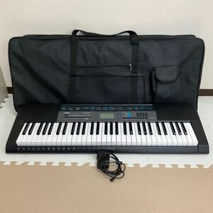 $【売り切り】そこそこ美品！CASIO カシオ ベーシックキーボード CTK-2550 ブラック 61鍵盤 動作確認済み ソフトケース付属 電子楽器