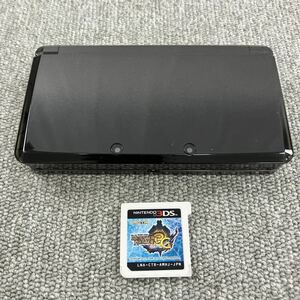 ♪【売り切り】Nintendo任天堂 ニンテンドー3DS コスモブラック CTR-001+ソフトセット モンスターハンター3G 動作確認済み 現状品