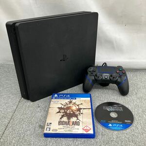 □【売り切り】SONY ソニー Playstation4 プレステーション4 CUH-2100B ジェットブラック コントローラ付属 ソフト2点付属 動作確認済み