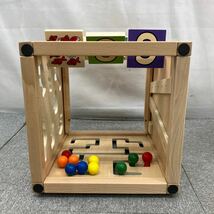 $【売り切り】ほぼ未使用品！Ed.Inter エドインター 森のあそび道具シリーズ 森のあそび箱 Fun toy cube 箱付属 ベビー用品 _画像8