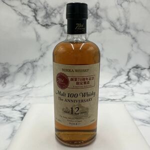 ◆【売り切り】未開栓 NIKKA WHISKY 創業70周年記念限定星像 Malt100Whisky The ANNIVERSARY 12年 500ml 40% ジャパニーズウイスキー