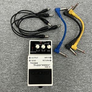 ●【売り切り】BOSS ボス コンパクトエフェクター Noise Suppressorノイズサプレッサー NS-2 ケーブル付属 動作確認済み ギター機材