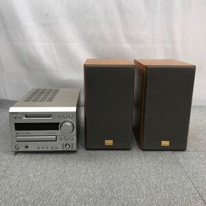 ♪【売り切り】ONKYO オンキョー CD/MD チューナーアンプ オーディオ機器 FR-X9 スピーカーセット 音出し確認済み 現状品の画像2