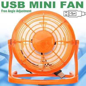 Вентилятор [Cool ~] Экономия мощности этим летом ★ Очень тихий угол можно отрегулировать вверх и вниз ☆ USB Fan ★ Оранжевый